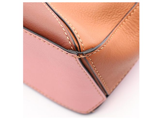 Bolso de mano 2-Way Loewe Puzzle Bag Mini Castaño Rosa - vista 6