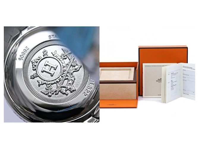 Hermès Orologio da donna Hermes Clipper Nacre Diamond Bezel - vista 11