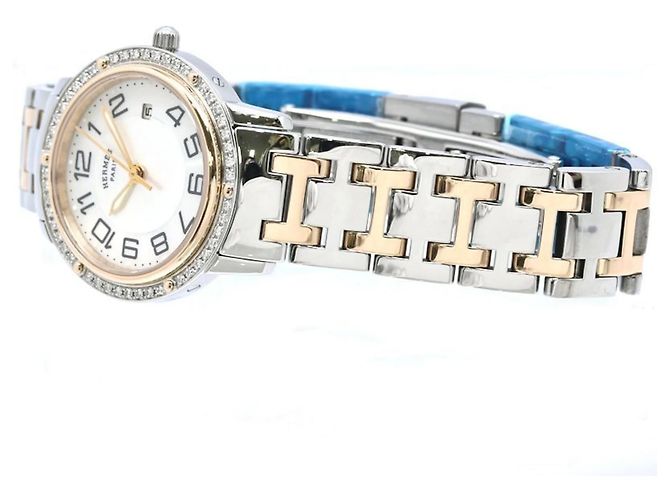 Hermès Orologio da donna Hermes Clipper Nacre Diamond Bezel - vista 3