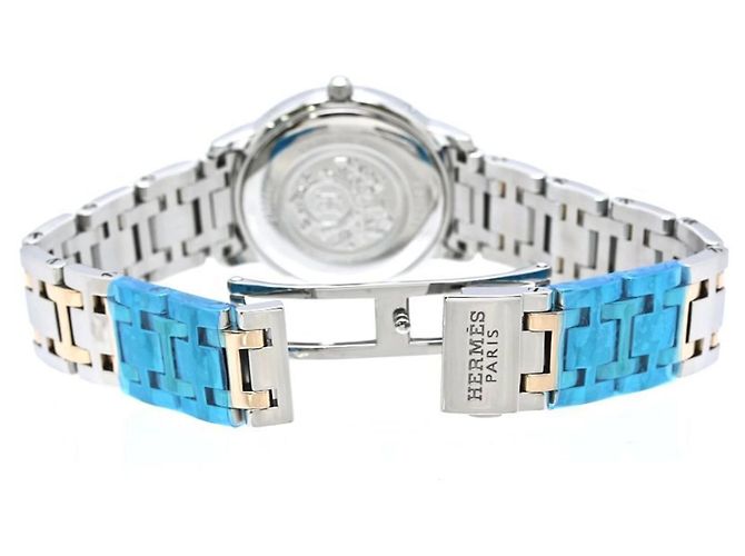 Hermès Orologio da donna Hermes Clipper Nacre Diamond Bezel - vista 4