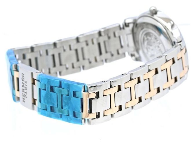 Hermès Orologio da donna Hermes Clipper Nacre Diamond Bezel - vista 5