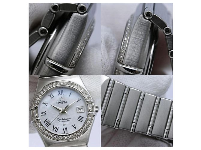 Orologio da donna OMEGA Constellation con lunetta a diamanti - vista 9