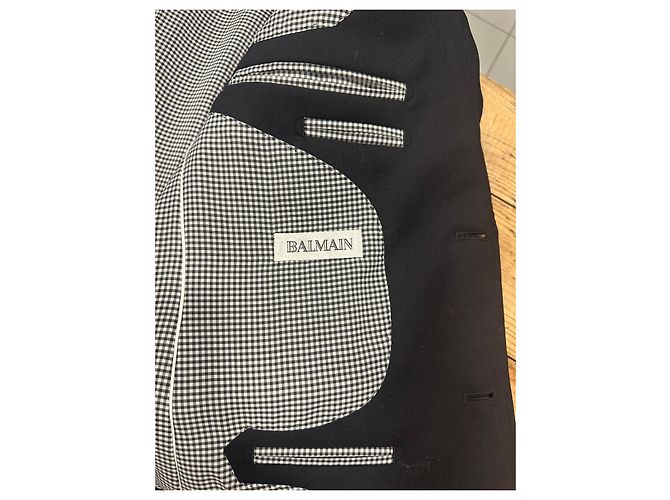 Balmain Marine Wollblazer Marineblau - Ansicht 7