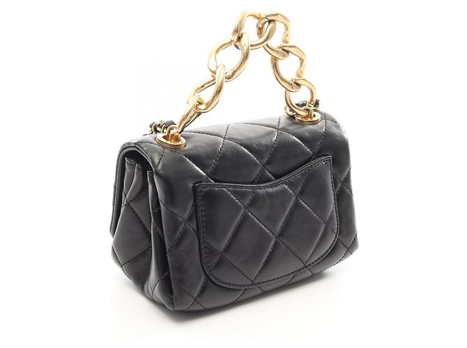 Chanel Mini Matelassé 2-Way Schultertasche Schwarz - Ansicht 2