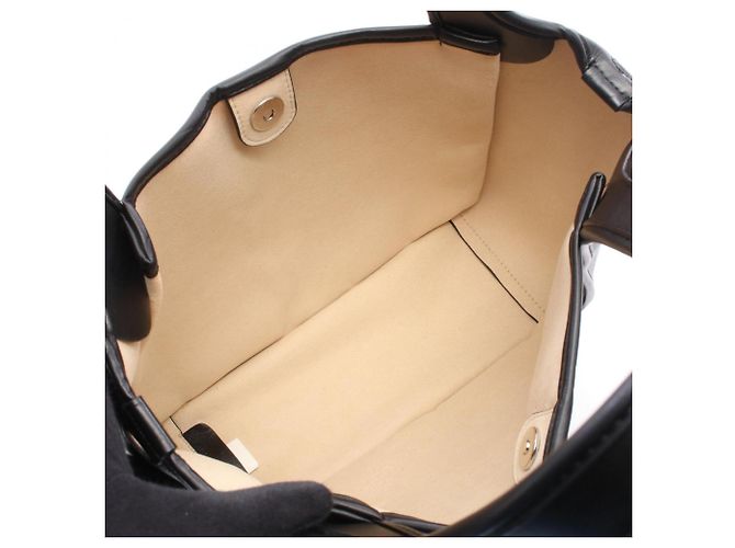 Stella Mc Cartney Borsa Tote Stella McCartney Logo Nero Beige - vista 3