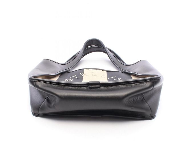 Stella Mc Cartney Borsa Tote Stella McCartney Logo Nero Beige - vista 6