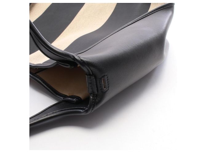 Stella Mc Cartney Borsa Tote Stella McCartney Logo Nero Beige - vista 7