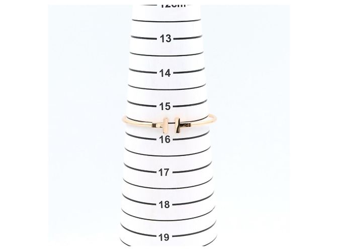 Autre Marque Bracciale con ciondolo T Wire Tiffany & Co. in oro rosa 18K D'oro - vista 5