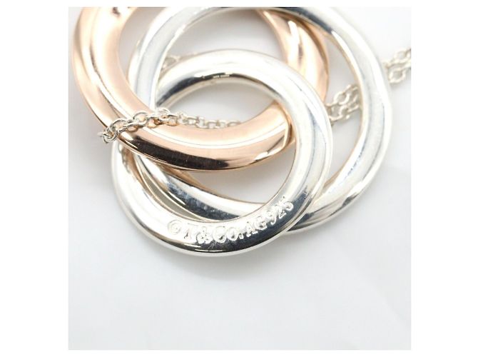 Autre Marque Collier Tiffany & Co. 1837 Interlocking Circle Argenté Doré - vue 5