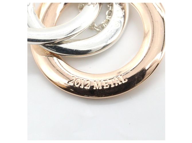 Autre Marque Collier Tiffany & Co. 1837 Interlocking Circle Argenté Doré - vue 6
