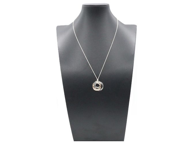 Autre Marque Collier Tiffany & Co. 1837 Interlocking Circle Argenté Doré - vue 7