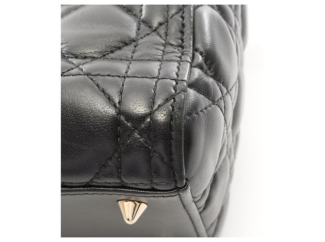 Christian Dior Lady Dior Cannage 2-Way Handtasche Schwarz - Ansicht 9