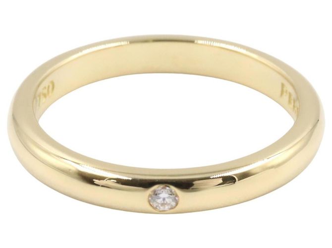 Autre Marque Anello fede Tiffany & Co. in oro giallo 18K e diamanti D'oro - vista 2