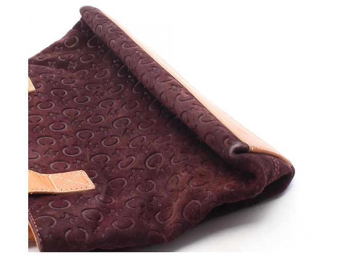 Céline Borsa Celine C Macadam Marrone Bordò - vista 10