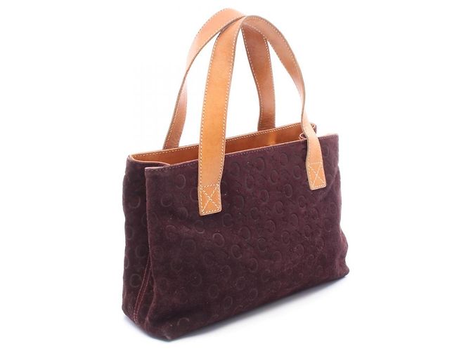 Céline Borsa Celine C Macadam Marrone Bordò - vista 2