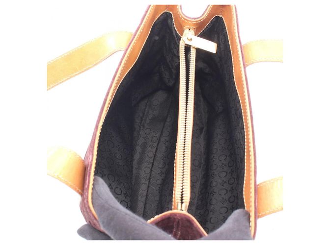 Céline Borsa Celine C Macadam Marrone Bordò - vista 3