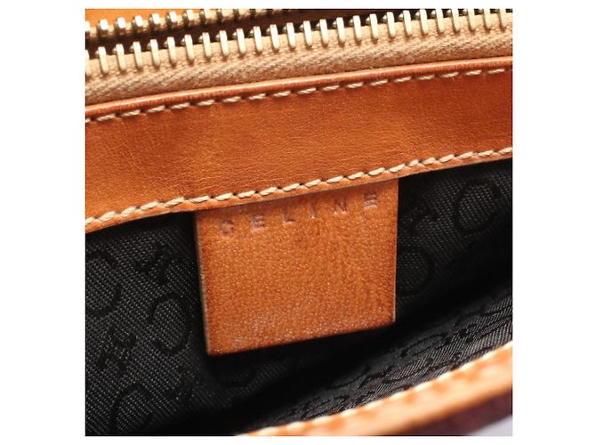 Céline Borsa Celine C Macadam Marrone Bordò - vista 4
