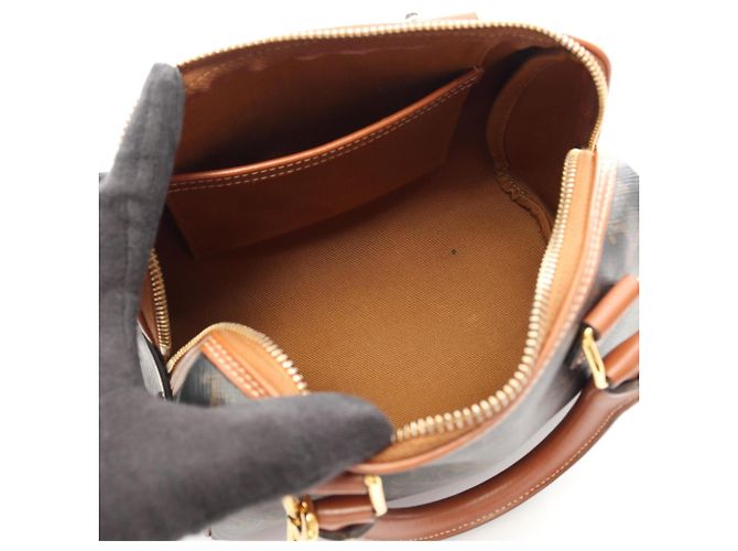 Céline Borsa a mano 2-Way Celine Small Boston Cuir Triomphe Marrone Nero - vista 3