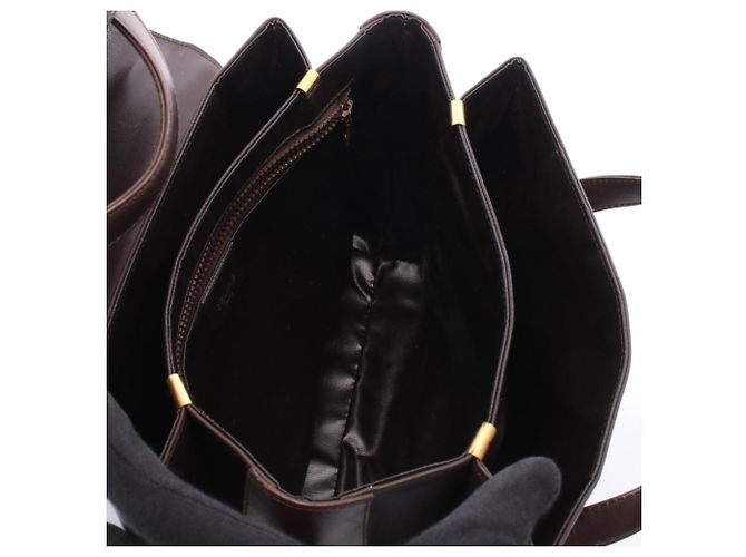 Céline Bolsa de mão Celine em couro castanho Marrom - vista 3