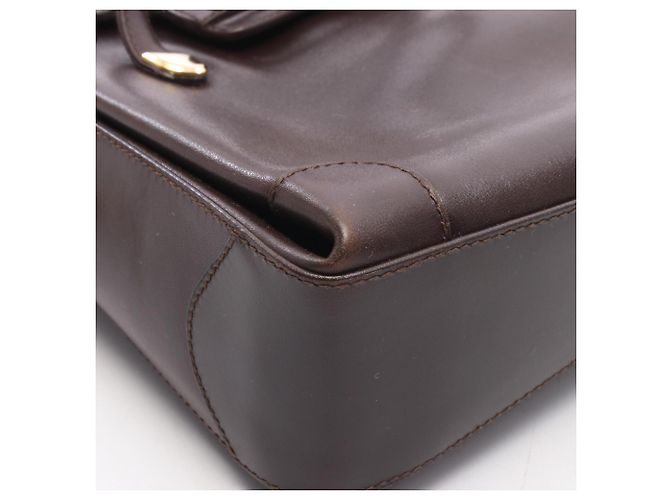 Céline Bolsa de mão Celine em couro castanho Marrom - vista 7