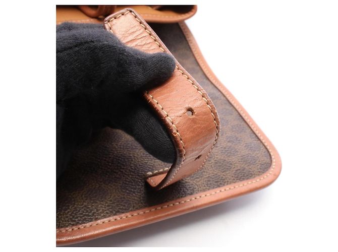 Céline Mochila/Bolsa Celine Macadam Marrom - vista 10