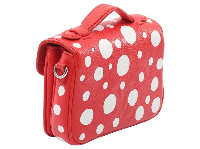 Louis Vuitton LV x YK Metis Monogram Empreinte Infinity Dot Handtasche Rot - Ansicht 2