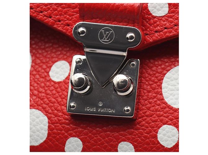 Louis Vuitton LV x YK Metis Monogram Empreinte Infinity Dot Handtasche Rot - Ansicht 8