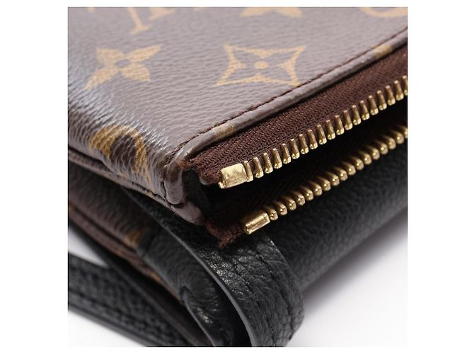 Bolsa de Ombro Louis Vuitton Twice Monogram Noir Marrom Preto - vista 10