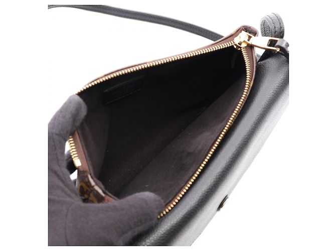 Bolsa de Ombro Louis Vuitton Twice Monogram Noir Marrom Preto - vista 3