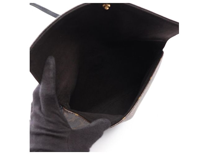 Bolsa de Ombro Louis Vuitton Twice Monogram Noir Marrom Preto - vista 4