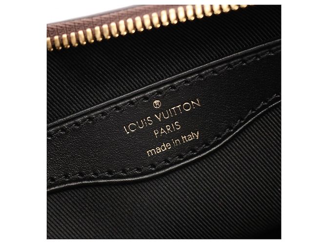 Borsa Louis Vuitton Boulogne NM Monogram Noir Marrone Nero - vista 4