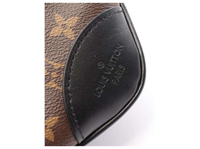 Borsa Louis Vuitton Boulogne NM Monogram Noir Marrone Nero - vista 6