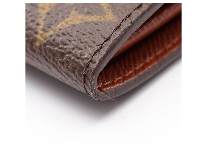 Louis Vuitton Pochette Portemonnaie Credit Monogram Long Wallet Marrone - vista 7