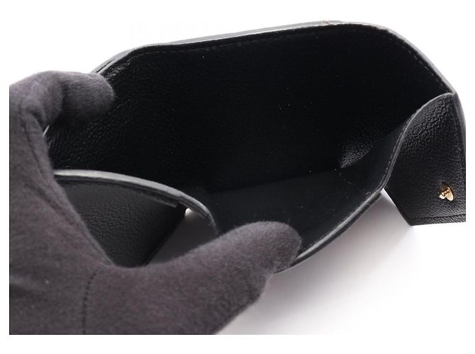 Louis Vuitton Portefeuille Zoe Monogram Empreinte Noir Tri-fold Wallet Nero - vista 12