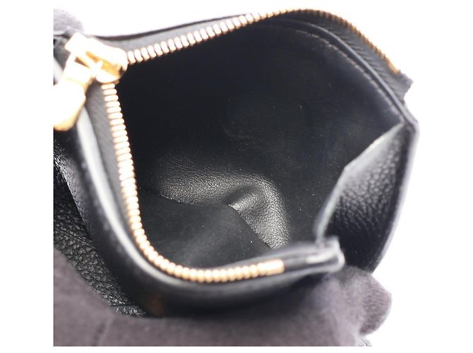 Louis Vuitton Portefeuille Zoe Monogram Empreinte Noir Tri-fold Wallet Nero - vista 6