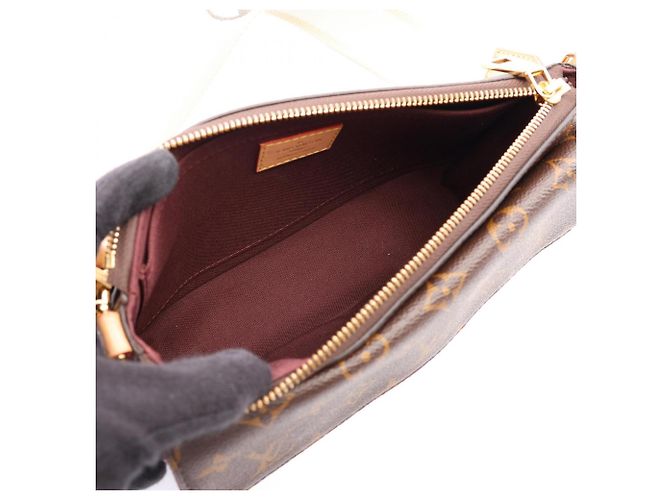 Bolsa de Ombro 2-Way Louis Vuitton Vivacite Monogram Marrom - vista 3