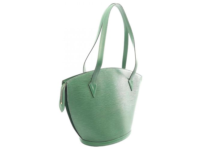Borsa a Tracolla Shopping Louis Vuitton Saint Jacques Verde - vista 2