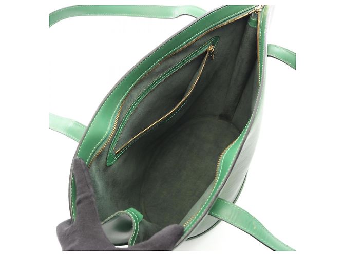 Borsa a Tracolla Shopping Louis Vuitton Saint Jacques Verde - vista 3