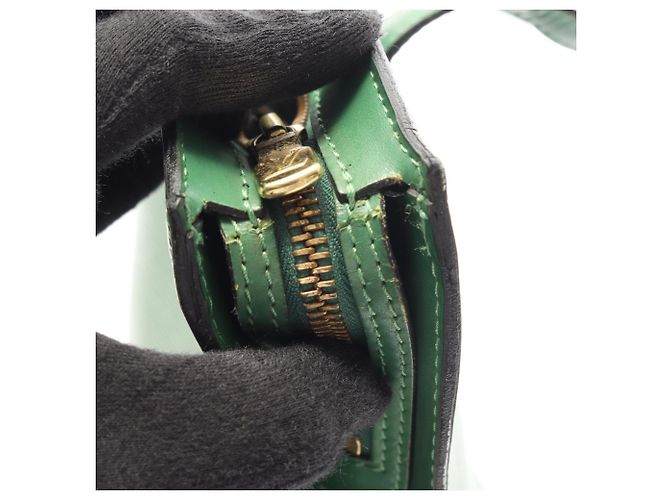 Borsa a Tracolla Shopping Louis Vuitton Saint Jacques Verde - vista 7