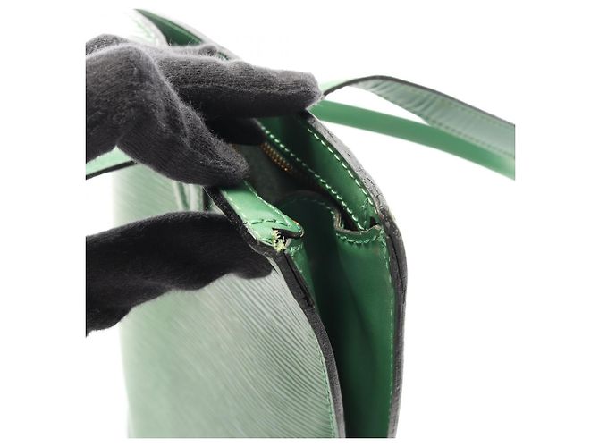 Borsa a Tracolla Shopping Louis Vuitton Saint Jacques Verde - vista 8