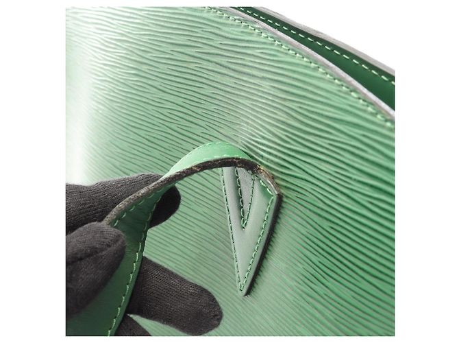 Borsa a Tracolla Shopping Louis Vuitton Saint Jacques Verde - vista 9