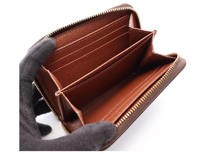 Monedero Louis Vuitton Zippy Coin Purse Monogram Castaño - vista 3