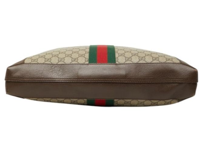Borsa Tote Gucci GG Supreme Ophidia Marrone Beige - vista 3