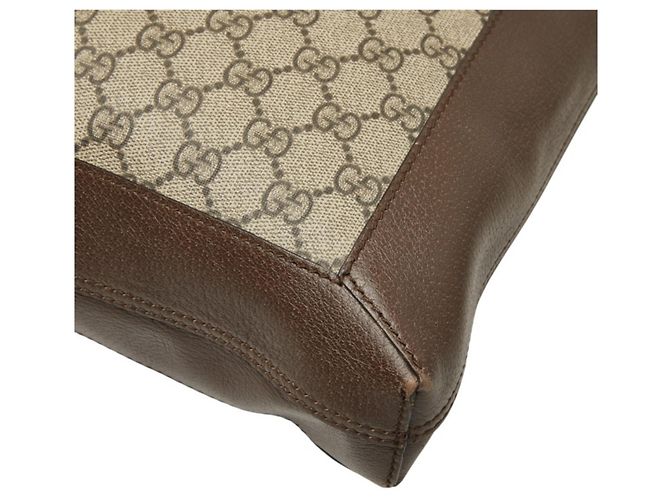 Borsa Tote Gucci GG Supreme Ophidia Marrone Beige - vista 4