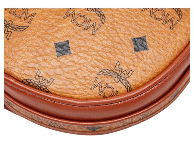 MCM Visetos Schultertasche aus braunem Leder - Ansicht 4