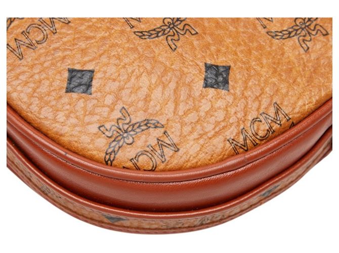 MCM Visetos Schultertasche aus braunem Leder - Ansicht 5