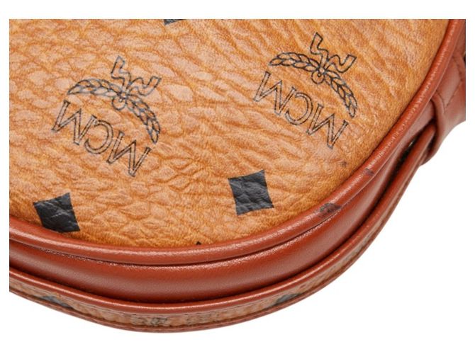 MCM Visetos Schultertasche aus braunem Leder - Ansicht 6