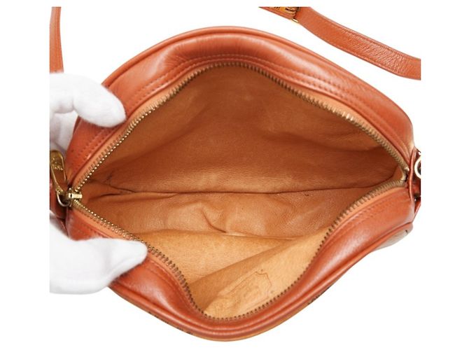 MCM Visetos Schultertasche aus braunem Leder - Ansicht 8