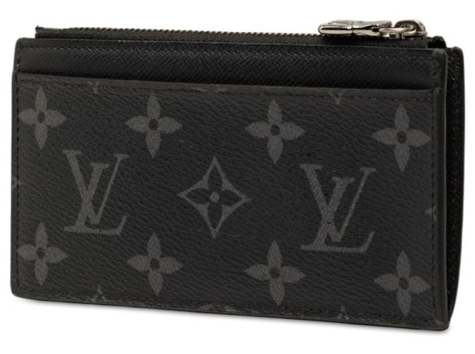 Portacarte e monete Louis Vuitton Monogram Eclipse Reverse Marrone Nero - vista 2