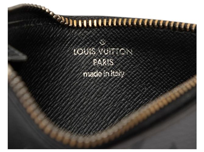 Portacarte e monete Louis Vuitton Monogram Eclipse Reverse Marrone Nero - vista 5